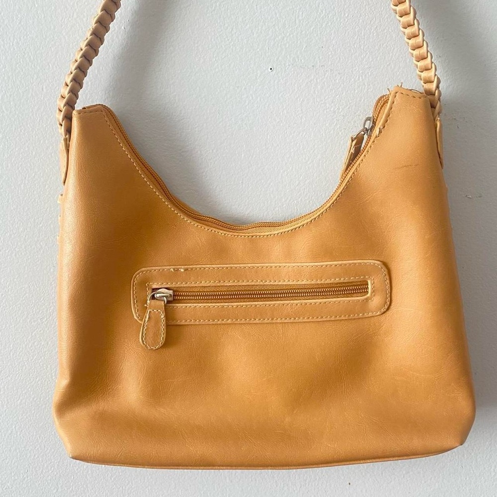 90s/ 2000s Leather Patchwork Handbag - image 2